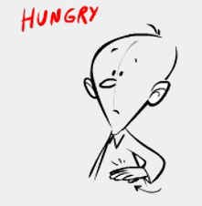 Italian gestures - hungry