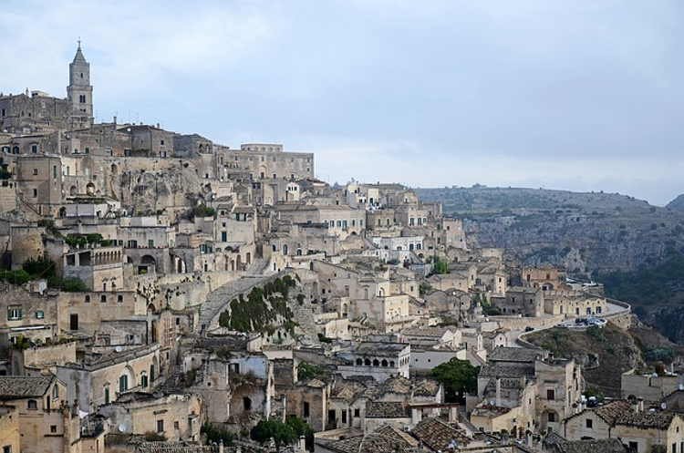 The historical Italian town of Matera